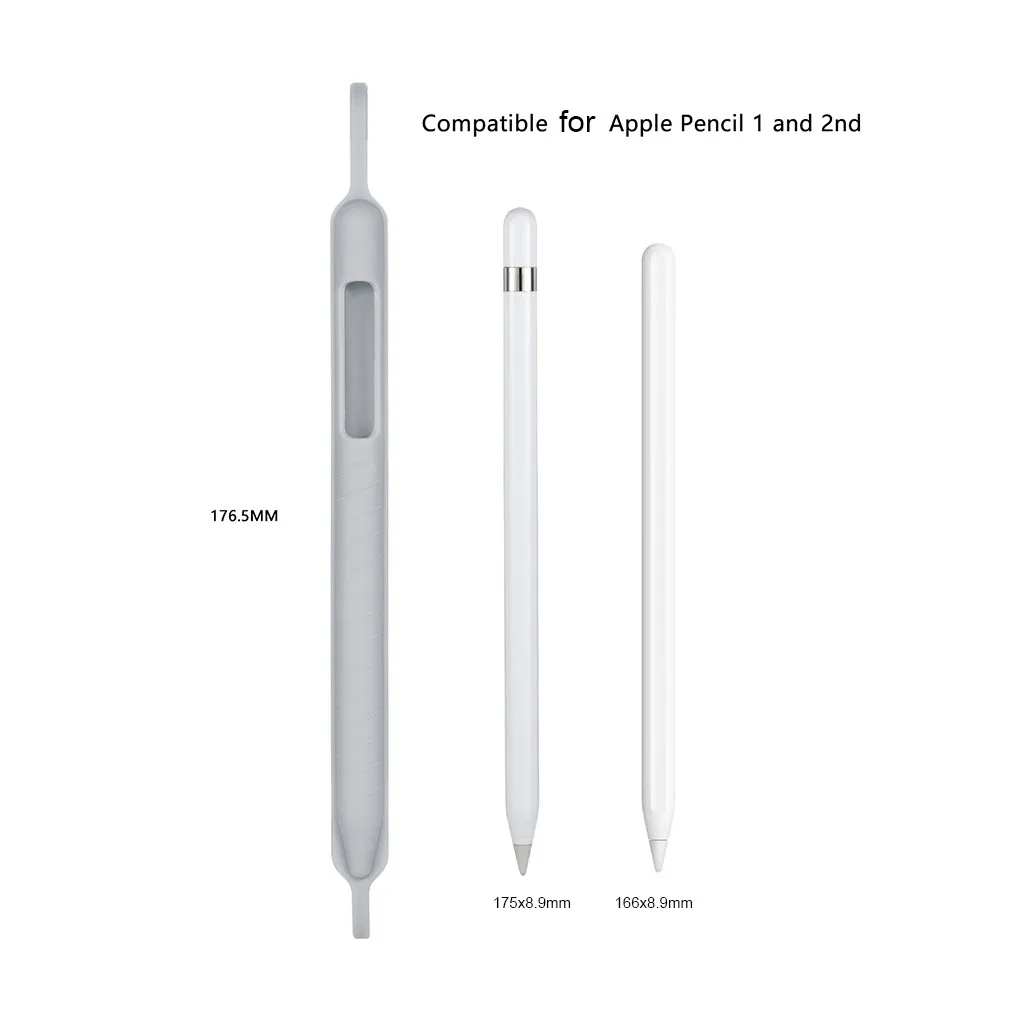 Нескользящий Силиконовый защитный чехол для Apple Pencil 1th &amp 2th(Gen) карандаша