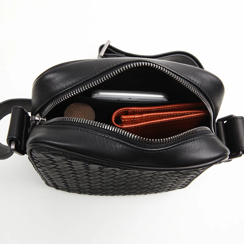 LANSPACE мужская кожаная сумка через плечо ручной работы модные повседневные