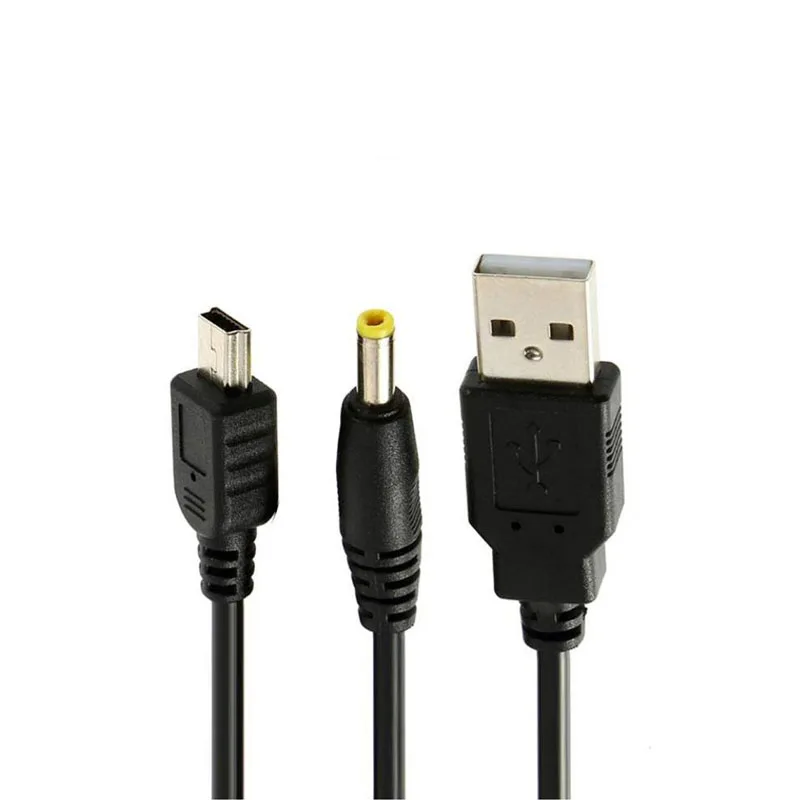 2 в 1 USB кабель для зарядки передачи данных Шнур для зарядки для sony playstation Портативный psp 1000 2000 3000 для ПК синхронизации провода свинца