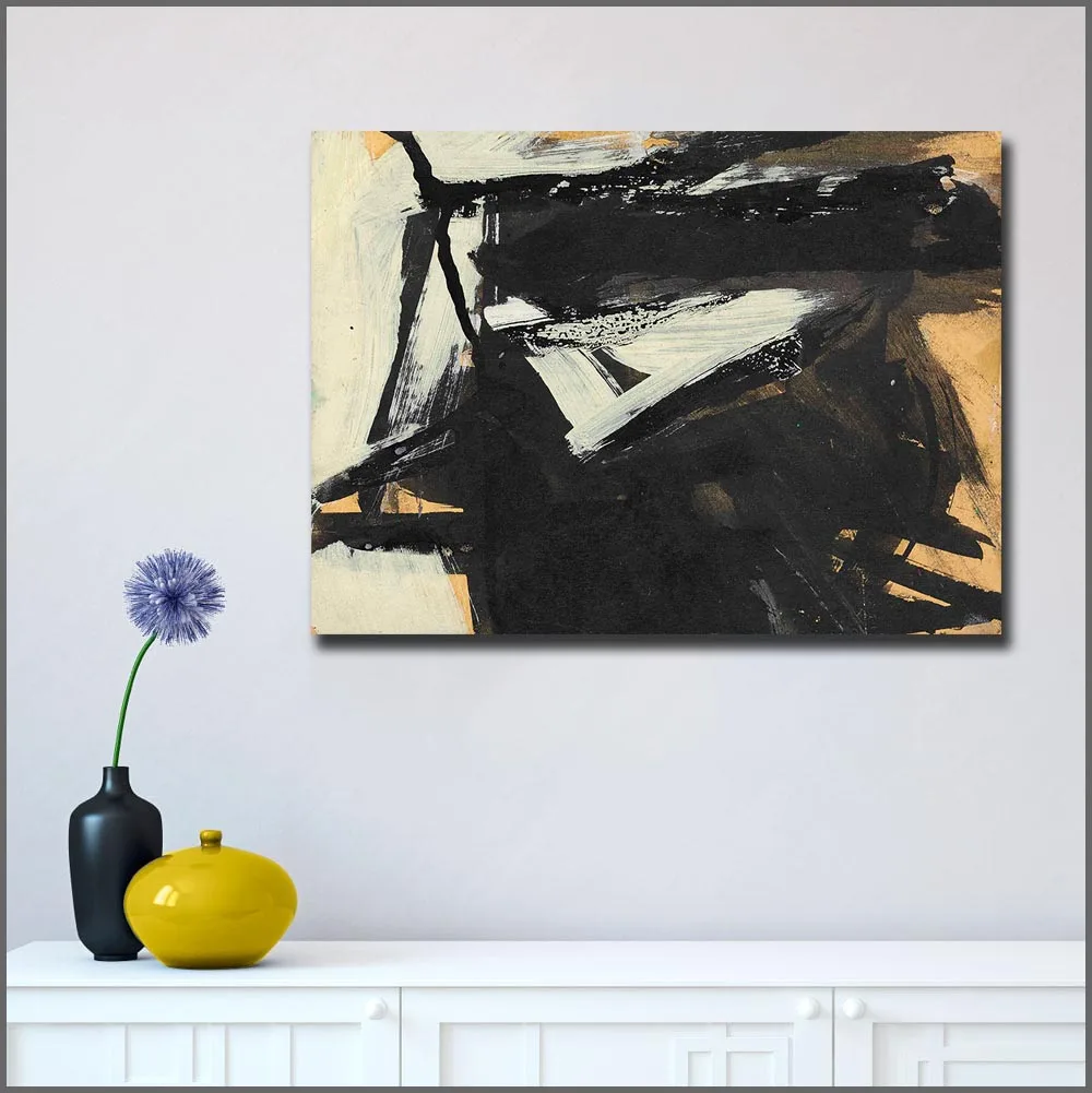 

Large Size Printing franz_kline_untitled 8 Oil Painting Art Home Decor Living Room Modern Canvas Print Paintings No Frames WLONG