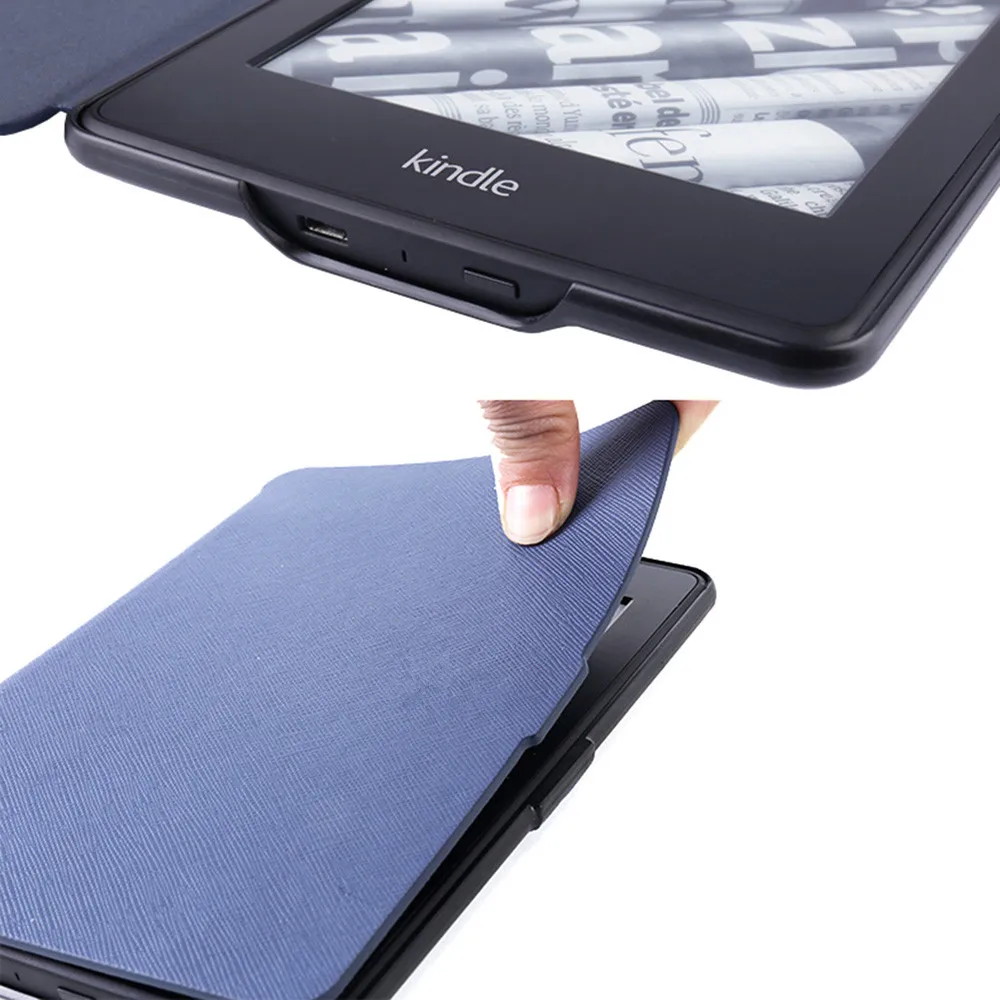 Чехол для Amazon Kindle Paperwhite 1 2 3 6 ''Ультратонкий чехол из искусственной кожи Smart Auto