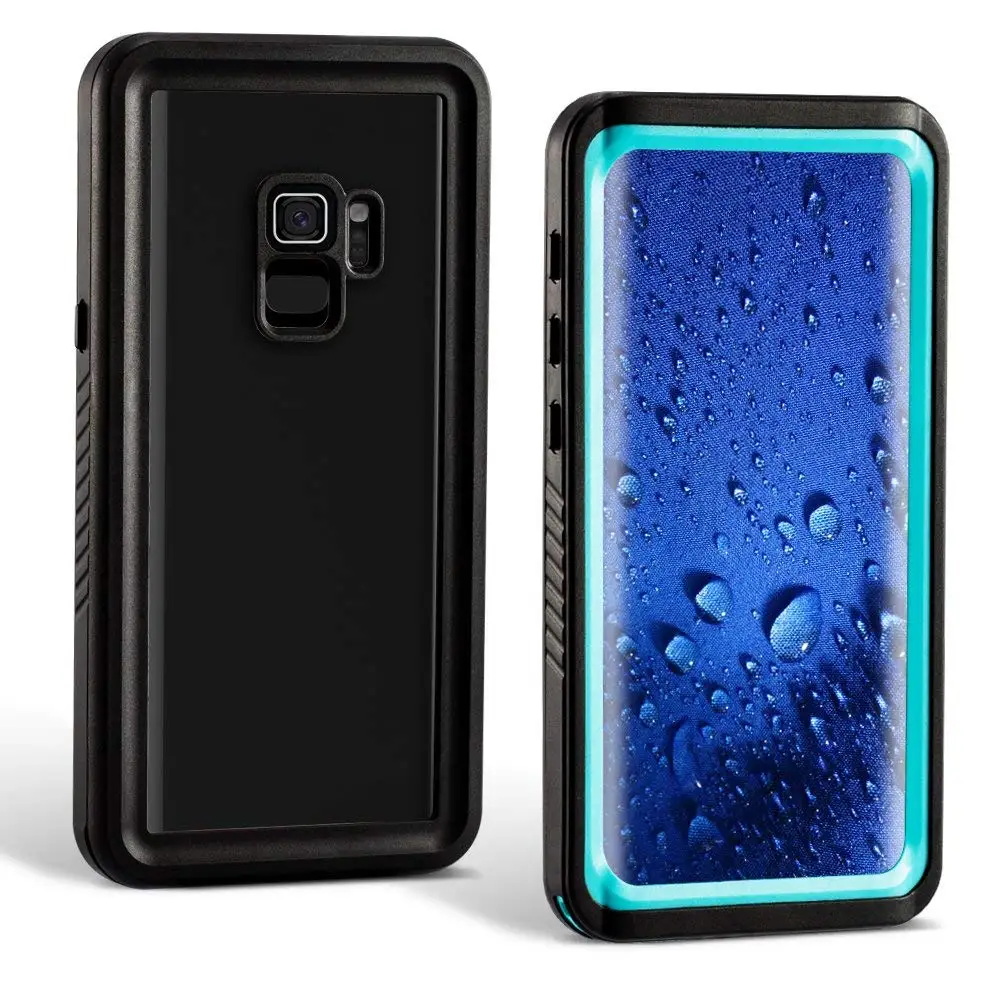 

For Galaxy S9 Case Shock Dirt Snow Proof Protection With Touch ID For Samsung S9 Plus IP68 Waterproof Case Cover Skin Shell
