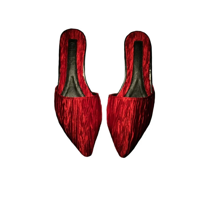 Женские шлепанцы Koovan летние из натуральной кожи на толстом каблуке женские