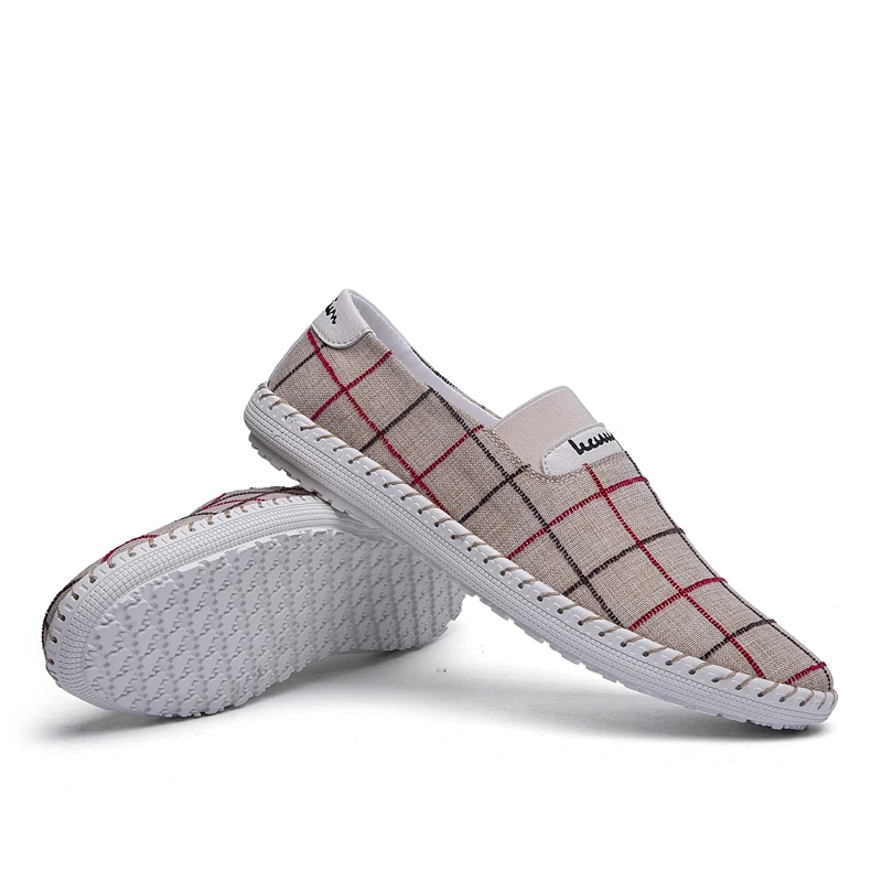 Летняя Классическая удобная мужская повседневная обувь Лоферы без застежки