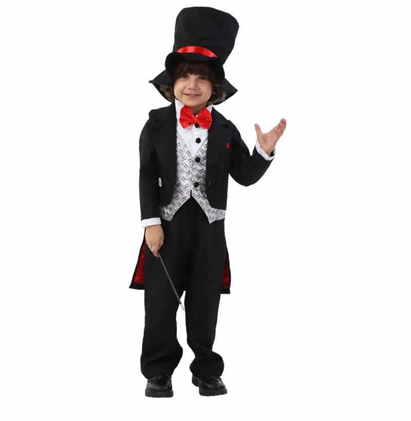 Toddler Boys Magic Magician Costume Halloween Cosplay For Childrens Fancy Dress Plus Size Xs-2XL | Тематическая одежда и