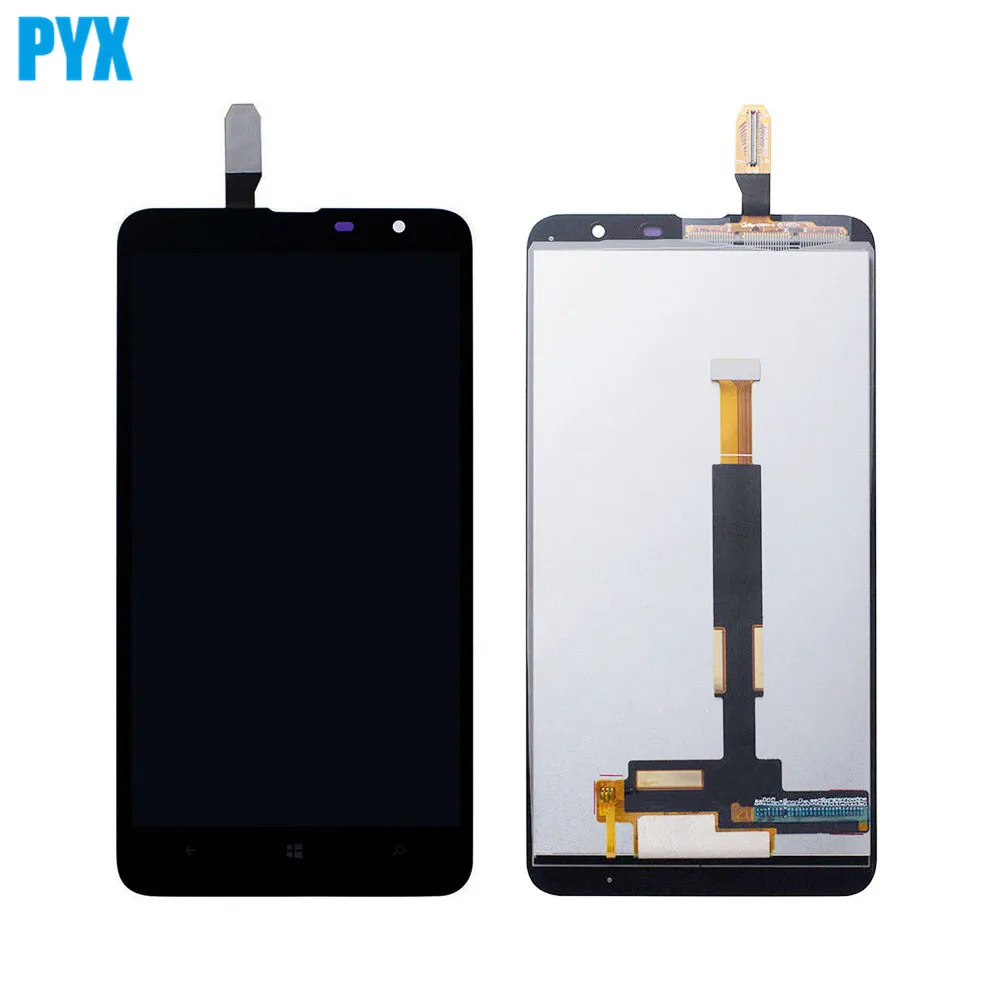 For Lumia 1320 LCD Display + Touch Screen Panel Glass Digitizer Assembly Black Free Shipping | Mobile Phone Screens