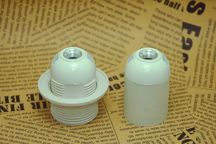 Vde бакелит держатель лампы Белый e26e27 Винтаж edison винт Лампа socket Self замок ретро