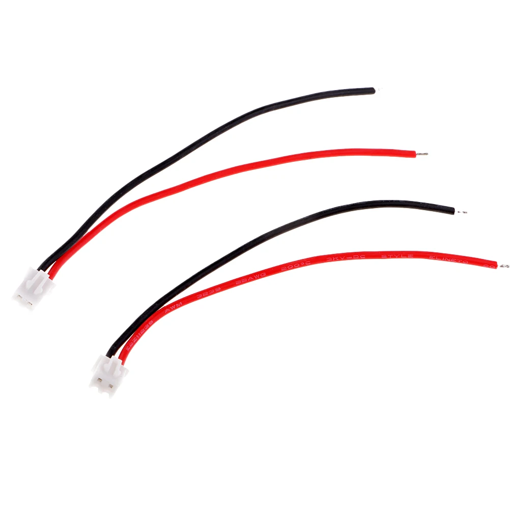 10 шт./лот 100 мм силиконовый кабель для балансировки JST XH 22AWG литиевой батареи