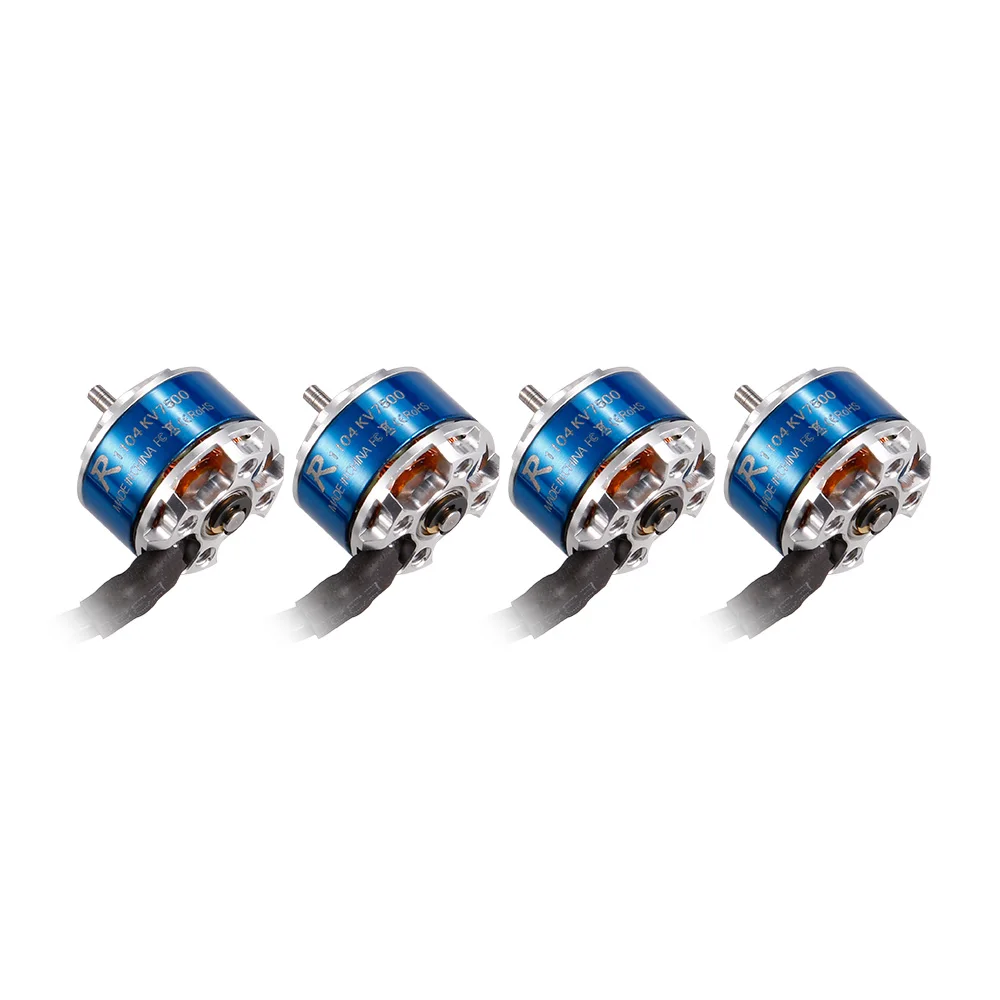 4 шт. R1104 7500KV 2 3S бесщеточный двигатель для 60 70 80 90 мм микро FPV гоночный Дрон