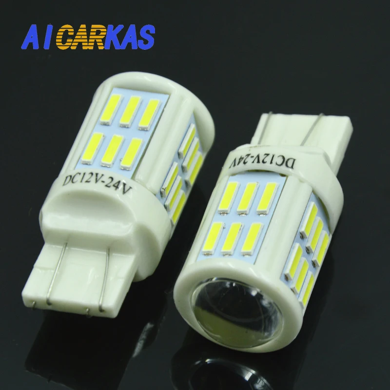 Светодиодная лампа AICARKAS T20 7443 W21/5W 7440 W21W дневные ходовые огни стоп лампы указатели