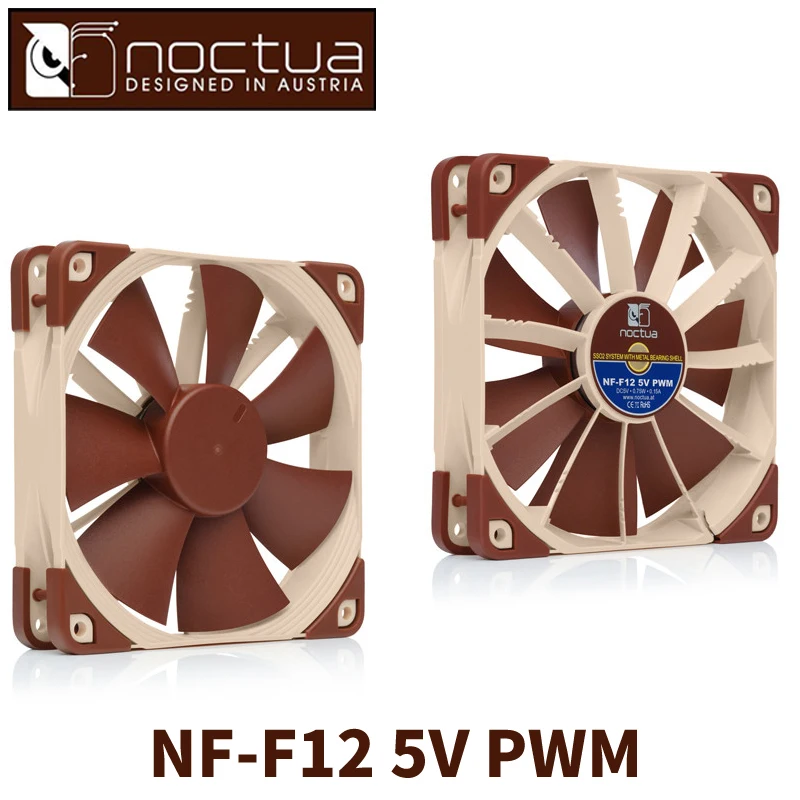 Noctua NF F12 5V PWM 120 мм кулер для процессора или радиатора компьютерный чехол радиатор