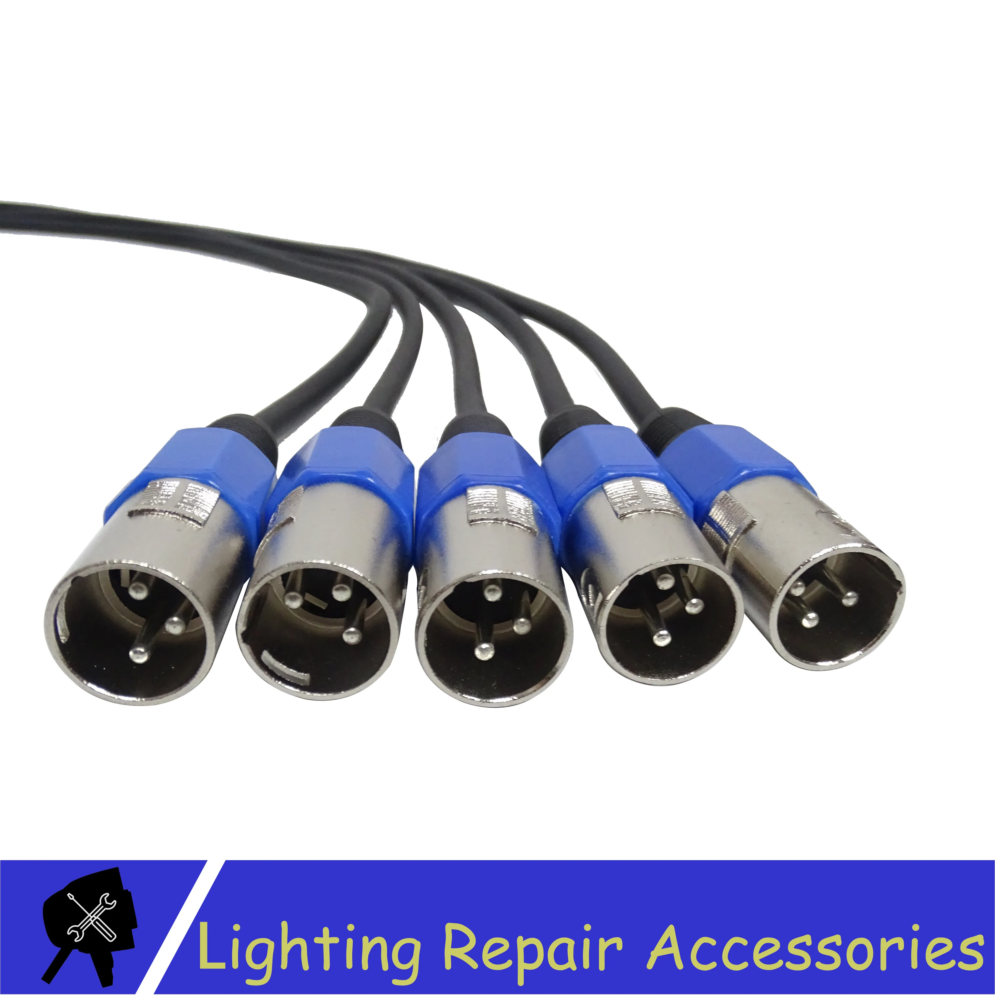 5 шт./лот светодиодный кабель Par Светильник 3 контактный DMX 1 м/2 м/3 м/4 м/5 м/6 м/7 м/8 м/9