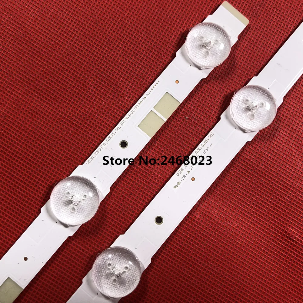 2 шт./лот светодиодный полосы для LCD-60DS20A экран JE600D3GV2 BX LG Innotek 60 дюймов 7030PKG 68EA R L-TYRE REV0.2 120611 68 светодиодный s 676 мм