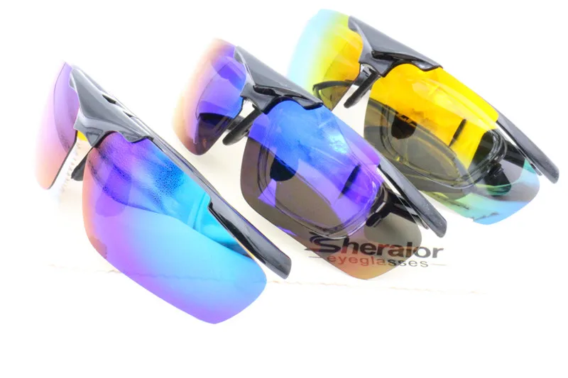 Высококачественные спортивные солнцезащитные очки с защитой UV400 изогнутые