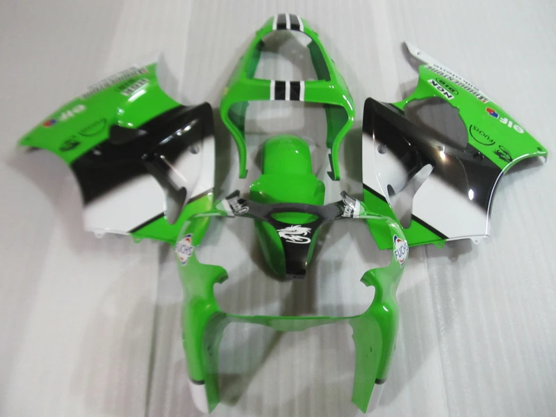 

Costom painted injection Fairings for Kawasaki 2000 2001 2002 ZX6R 00 01 02 ZX6R green white eif motorcycle body fairing kits