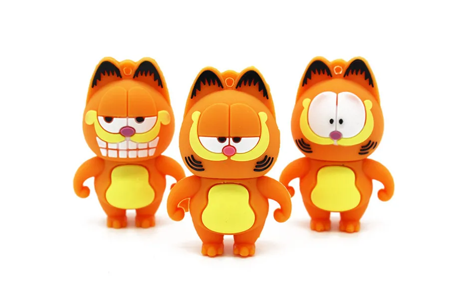 Usb флеш-накопитель KING SARAS 64 GB Mini cute Garfield usb 2,0 4 GB 8 GB 16 GB 32 GB флешка, подарок