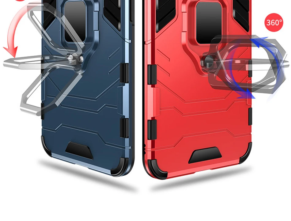 ITEUU Антидетонационная подставка держатель Броня чехол для samsung S10 S10 Plus S10E Чехлы Противоударный задняя крышка S10 S10PLUS S10E