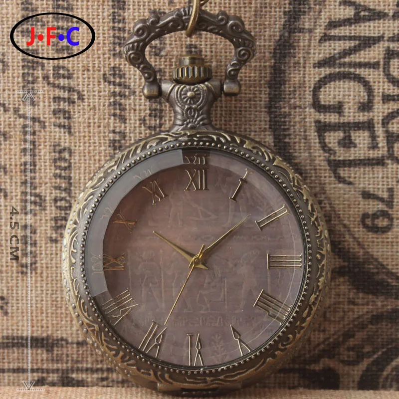 Классический ретро древний круговой схеме оболочки белое стекло большой кварц