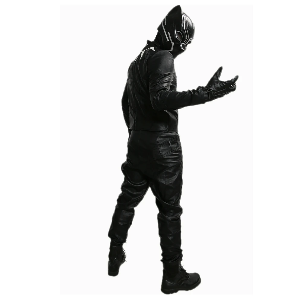 Coslive Черная пантера Костюм наряд Капитан Америка Косплей гражданская война