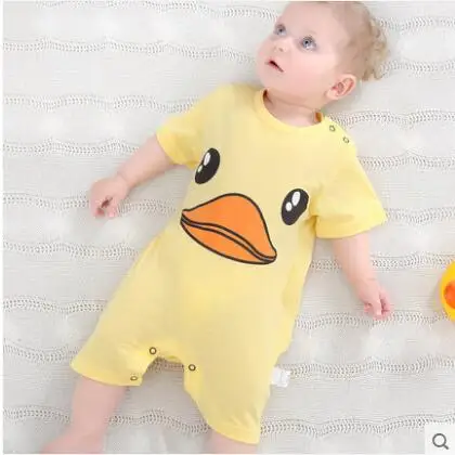 Забавный детский комбинезон Orangemom хлопковый с коротким рукавом для