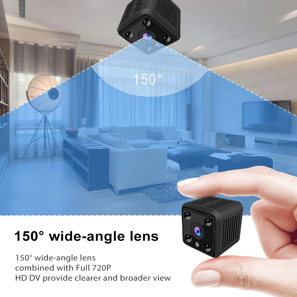 LOOSAFE мини IP камера Smart 720P HD ночное видение маленькая видеокамера микро Onvif P2P телефон дистанционного видеонаблюдения PTZ камера