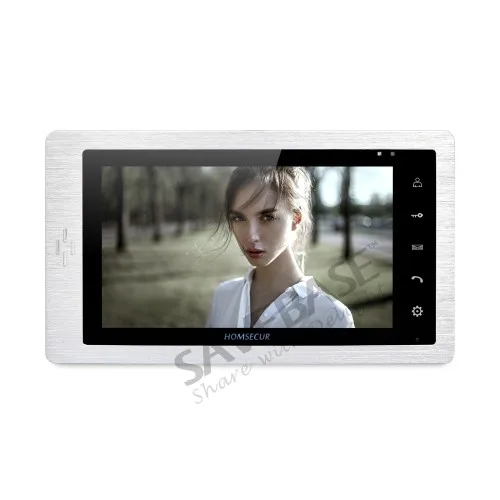 HOMSECUR 1v2 7 &quotHands-free видео домофон звонок Системы + наружное наблюдение для квартиры