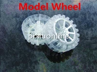 2pcslot k707 model car wheel transparent aperture 2 5mm plastic material diy model for children and adults free shipping russia