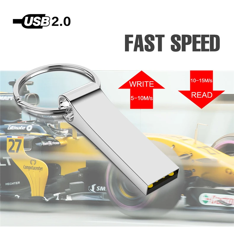 ГОРЯЧАЯ металлическая usb флэш-накопитель с кольцом для ключей Memory Stick 8 GB-128 GB флешки, usb флеш-карта диск для планшета microsd