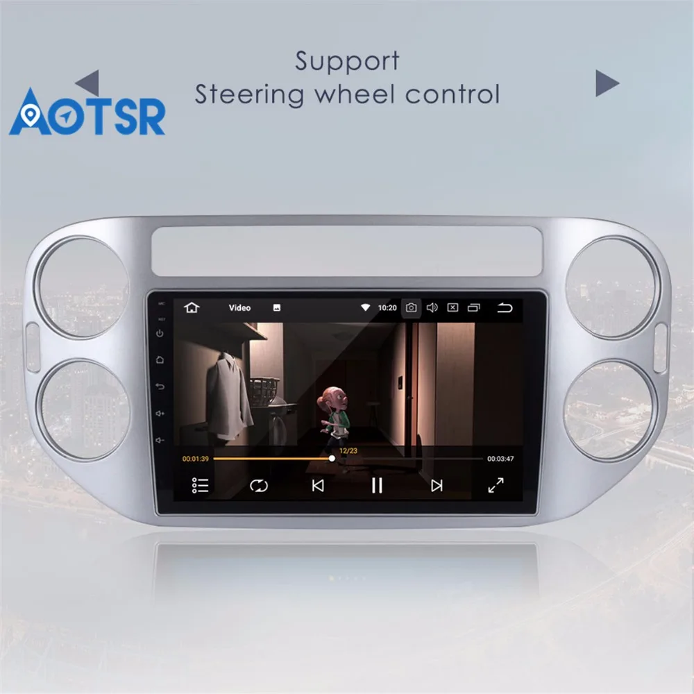 9 &quotAndroid 8 0 7 1 автомобильный GPS-радиоплеер для Volkswagen VW Tiguan 2010-2015 с восьмиядерным