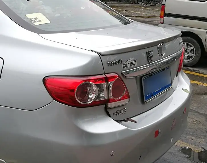 ABS черный белый красный цвет и т. д. задний спойлер для автомобиля Corolla 2006 07 08 09 10 11 12