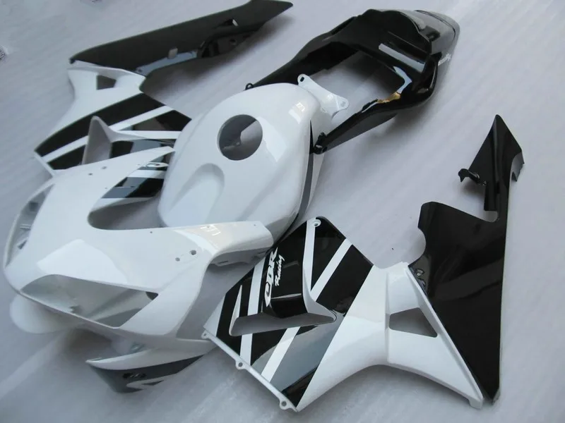 Комплект обтекателей для мотоцикла CBR600RR 03 04 CBR600 F5 2003 2004 белый черный комплект из