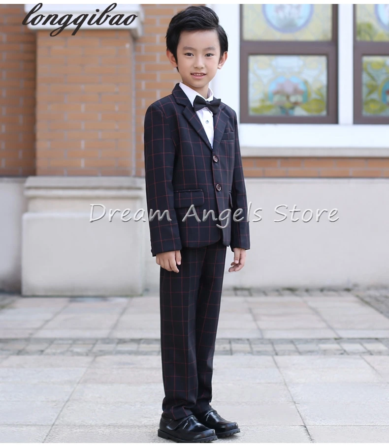 Лидер продаж 2017 года блейзер в красную клетку наивысшего качества для мальчиков 5