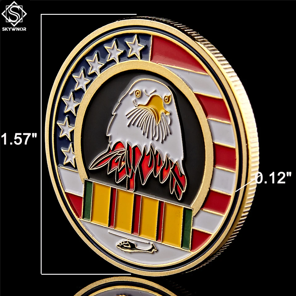 5 шт./лот Америка Добро пожаловать домой брат Золотой/Серебряный Орл свобода