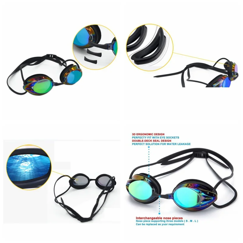

2018 New Swimming Colorful Professional Glasses Arena Racing Game Swimming Anti-fog Glasses Swimming Glasses