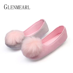 Женские домашние тапочки, теплые фланелевые мягкие тапочки на плоской подошве для беременных, весна-осень, 2019