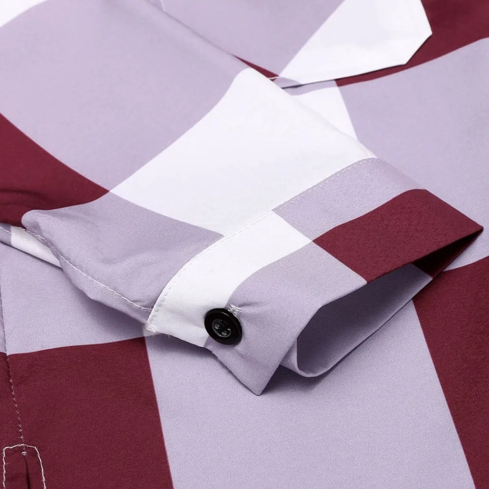 Женщины С Длинным Рукавом Turn Down Шеи Плед Карманный Кнопка Рубашка Мода |