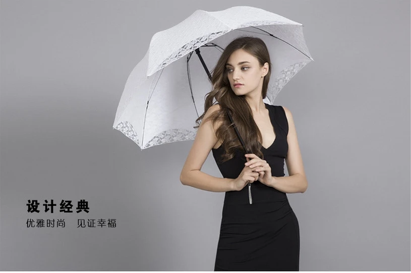 100% брендовый Винтажный кружевной зонтик для свадебной принцессы прочный красный