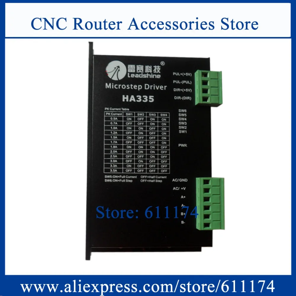

Новый драйвер шагового двигателя Leadshine драйвер HA335 2-фазный привод шагового двигателя 30VDC 3.5A шаговый драйвер