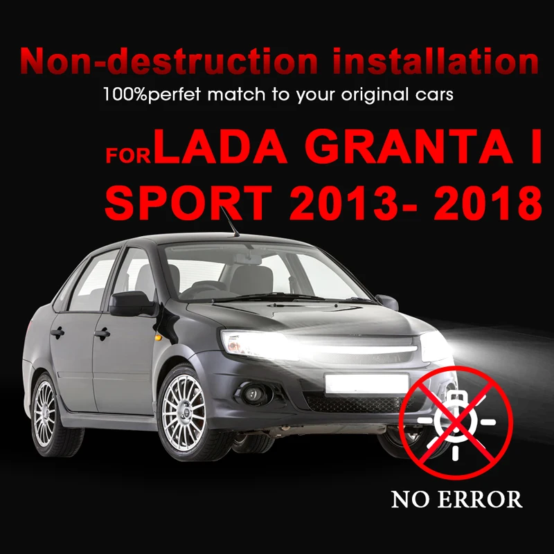 Для Toyota Hilux Yaris VIOS спортивные 2013 Седан 1st поколения 2018 72 Вт 6500K чистый белый фары
