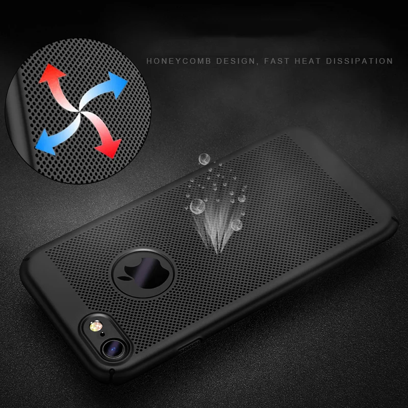 iPngve Heat dissipation Design Anti-knock Case For iPhone 7 Plus 6 6S Phone Bag Hard PC Coque Fundas |