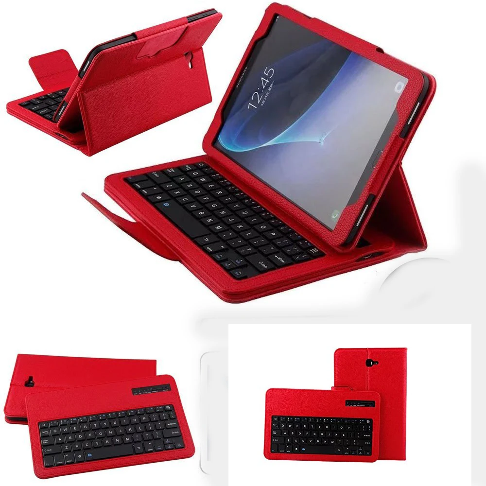 Чехол с Bluetooth-клавиатурой для Samsung Galaxy Tab A A6 10 1 дюйма 2016 SM T580 T585 съемная клавиатура