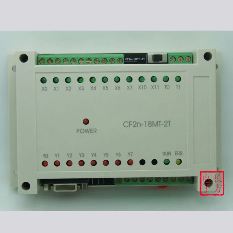 Freeshipping FX2N-18MT PLC industrial control board 18 point transistor output 2 way voltage input 10 input 8 Transistors output