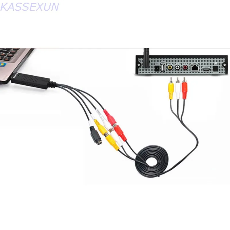 VHS to PC converter convert any analog RCA video audio digital format save in computer for Windows7 32bit Free shipping | Компьютеры и