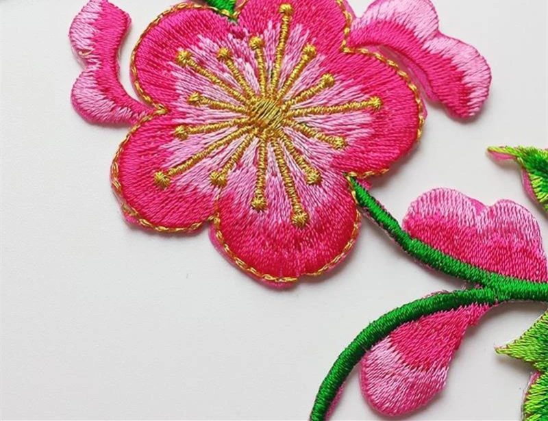 2 шт./лот модная Цветочная нашивка для одежды платья куртки джинсов наклейки