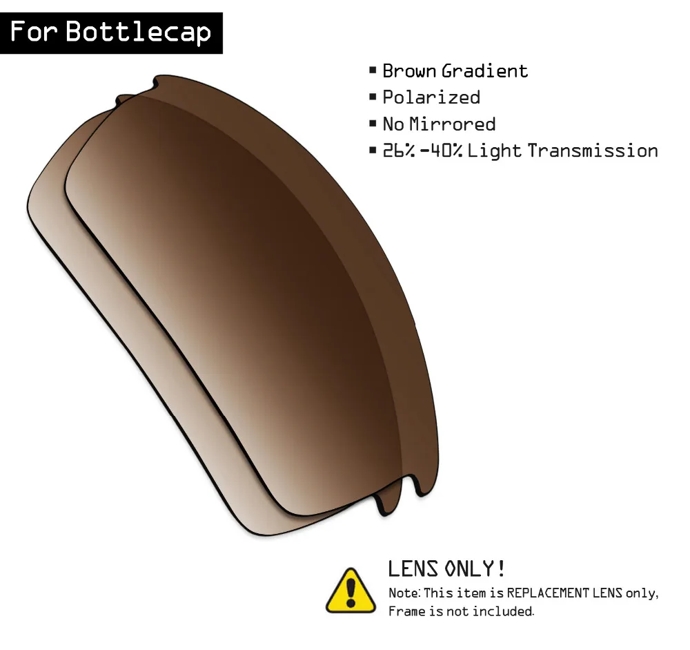 SmartVLT поляризованные солнцезащитные очки Сменные линзы для Окли Bottlecap-коричневый