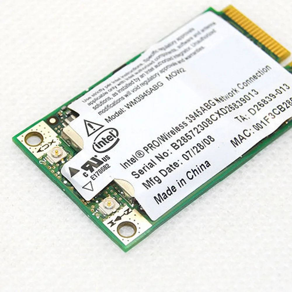 Новый беспроводной ноутбук Intel 3945ABG WM3945ABG мини адаптер для сетевой локальной сети