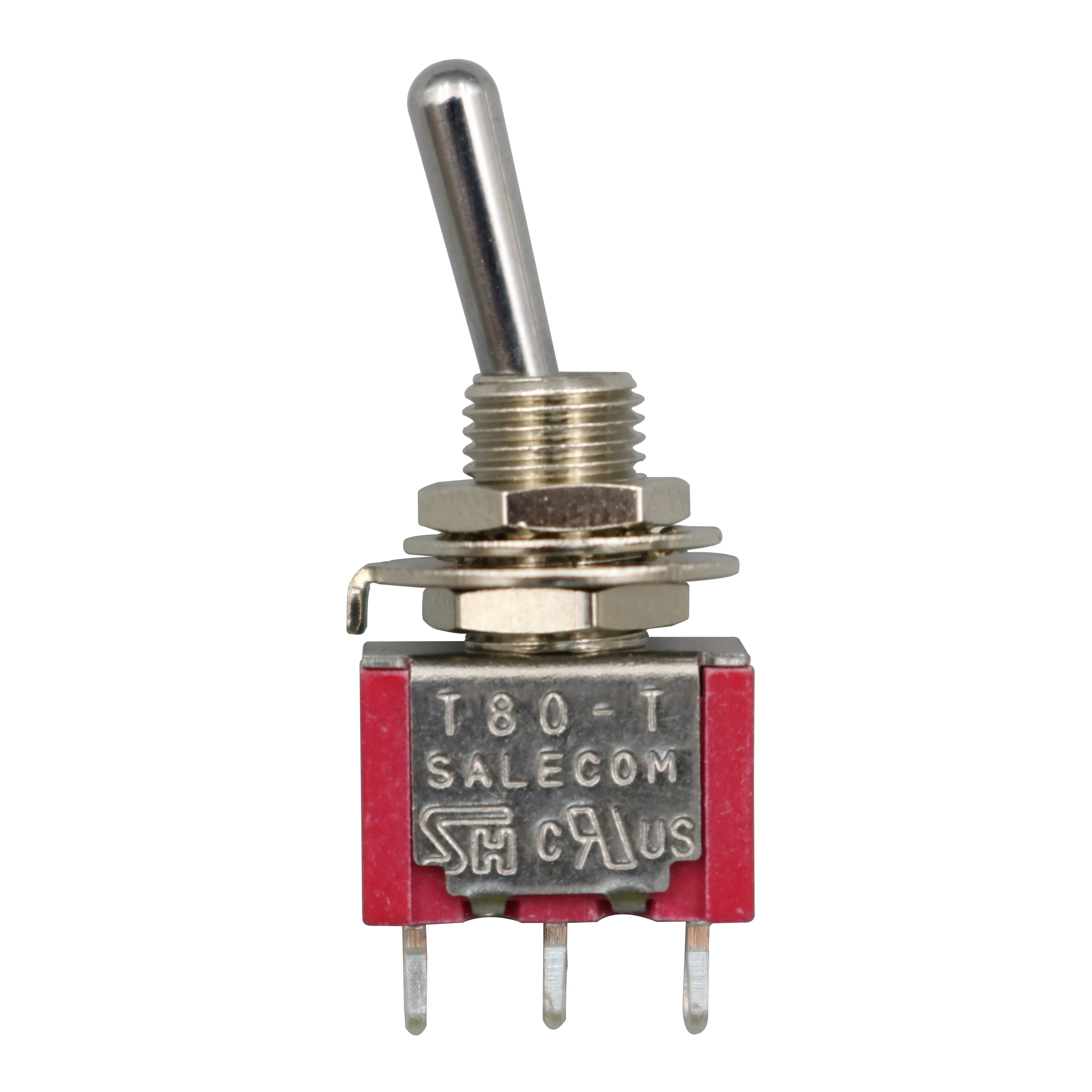 5 шт. SH T8013-S ON-ON поддерживает 2 положения 3Pin металлическая ручка мини тумблер SPDT |