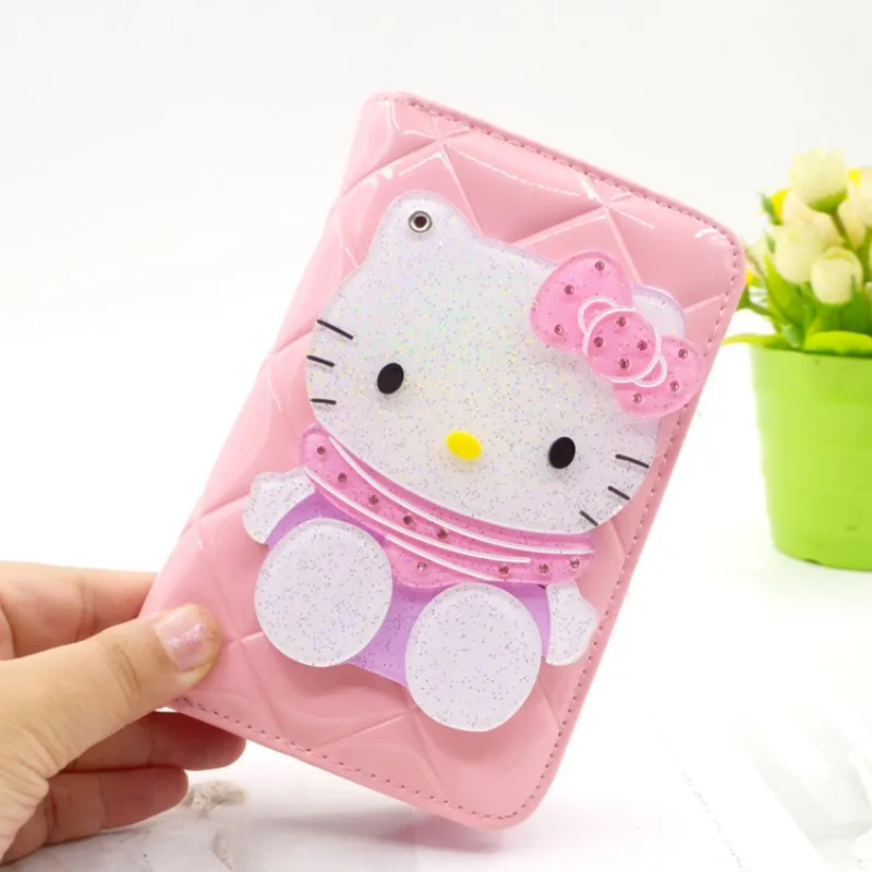 Роскошный брендовый зеркальный женский кошелек Hello Kitty M кожаный Женский