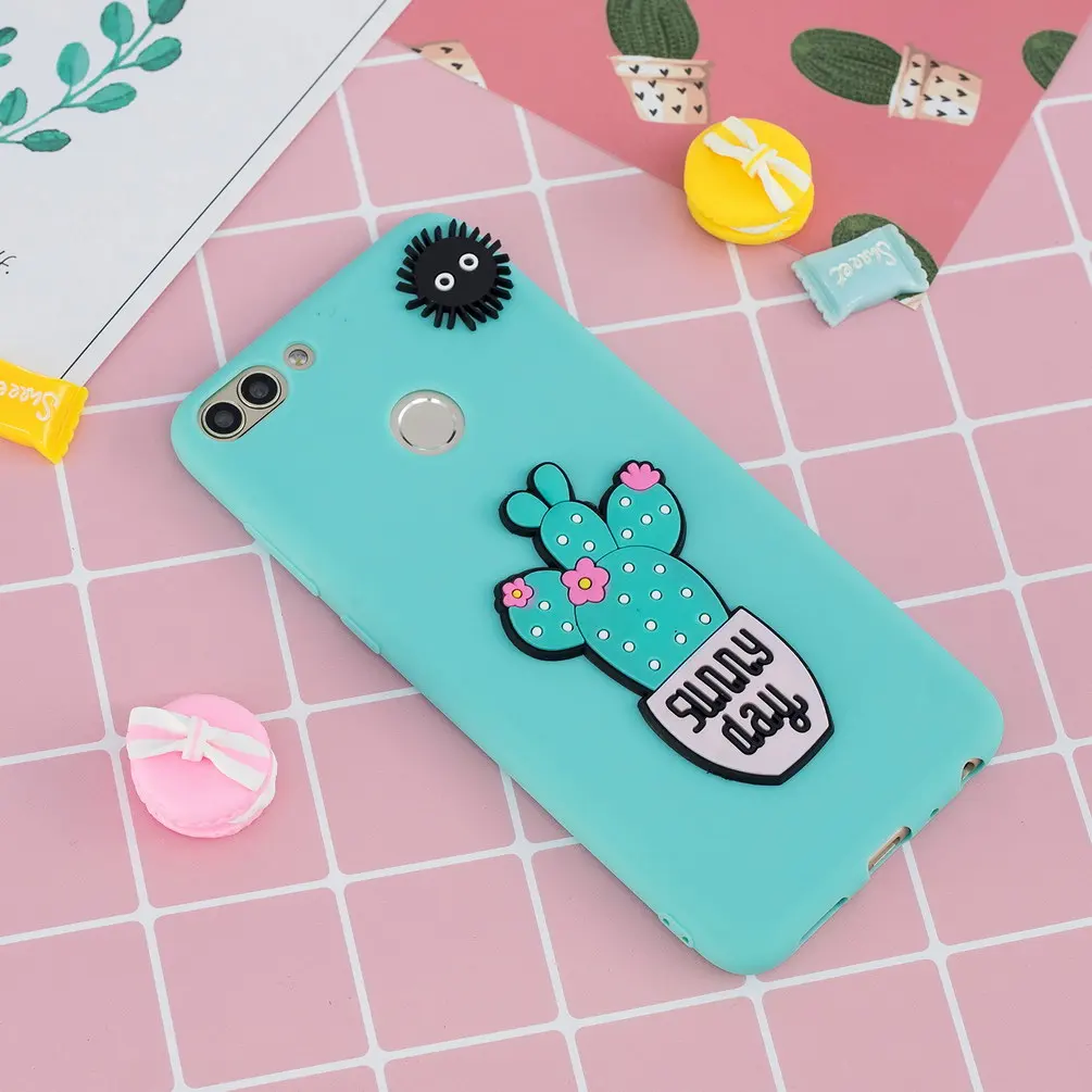 3D рельефный силиконовый чехол для телефона Huawei Honor 10 Lite милые мягкие чехлы ярких