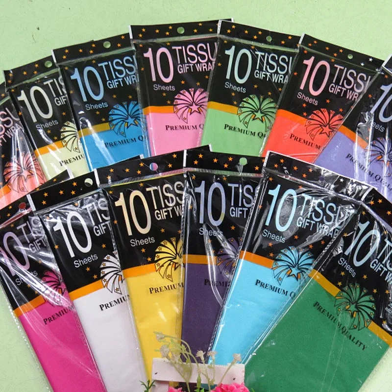 

10 Pcs Tissue Paper Flower Clothing Shirt Shoes Gift Packaging Craft Paper Roll Wine Wrapping Papers